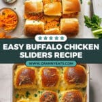 Sheet Pan Buffalo Chicken Sliders Recipe