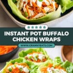 Instant Pot Buffalo Chicken Lettuce Wraps Recipe