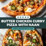 Butter Chicken Curry Pizza Recipe