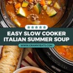 Slow Cooker Italian Summer Soup Recipe