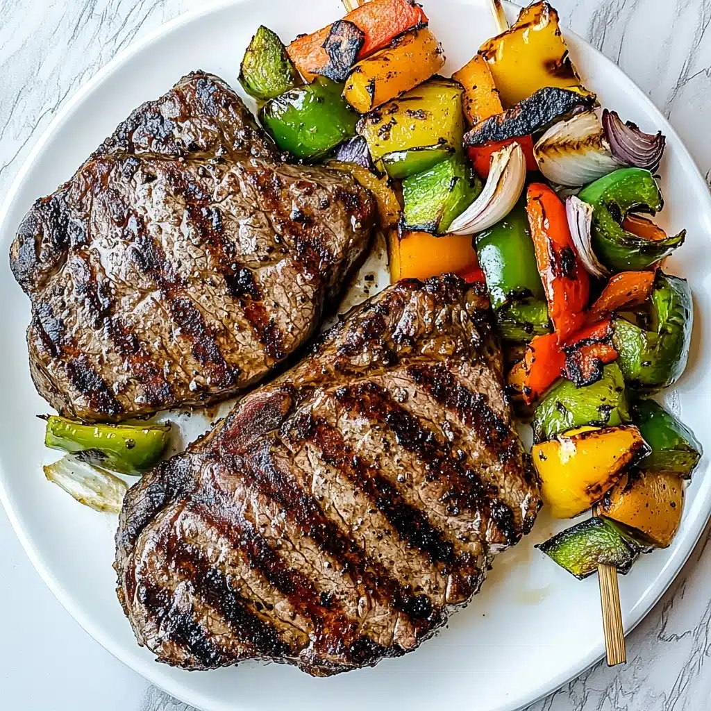 Perfect Grilled Ribeye Steaks with Basil Garlic Butter Recipe - Recipe Image