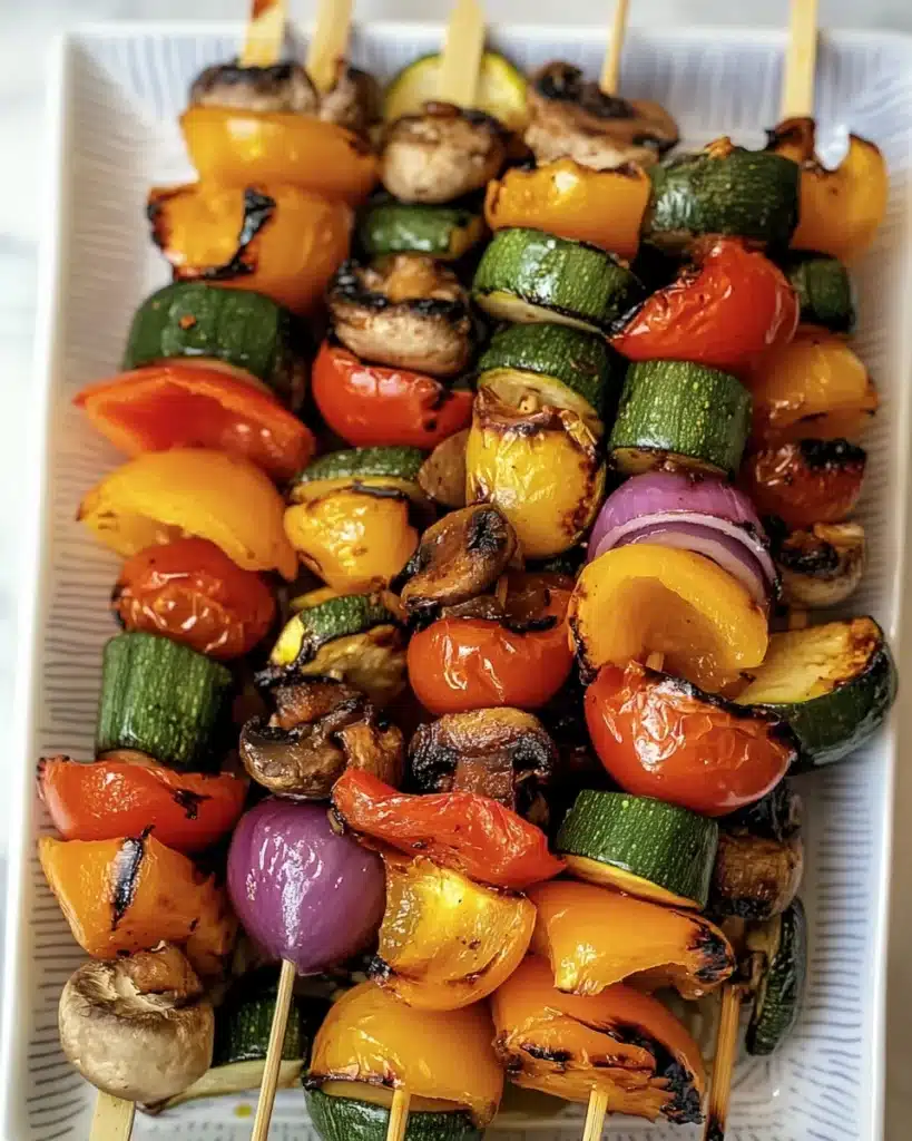 Balsamic Grilled Veggie Kebabs Recipe