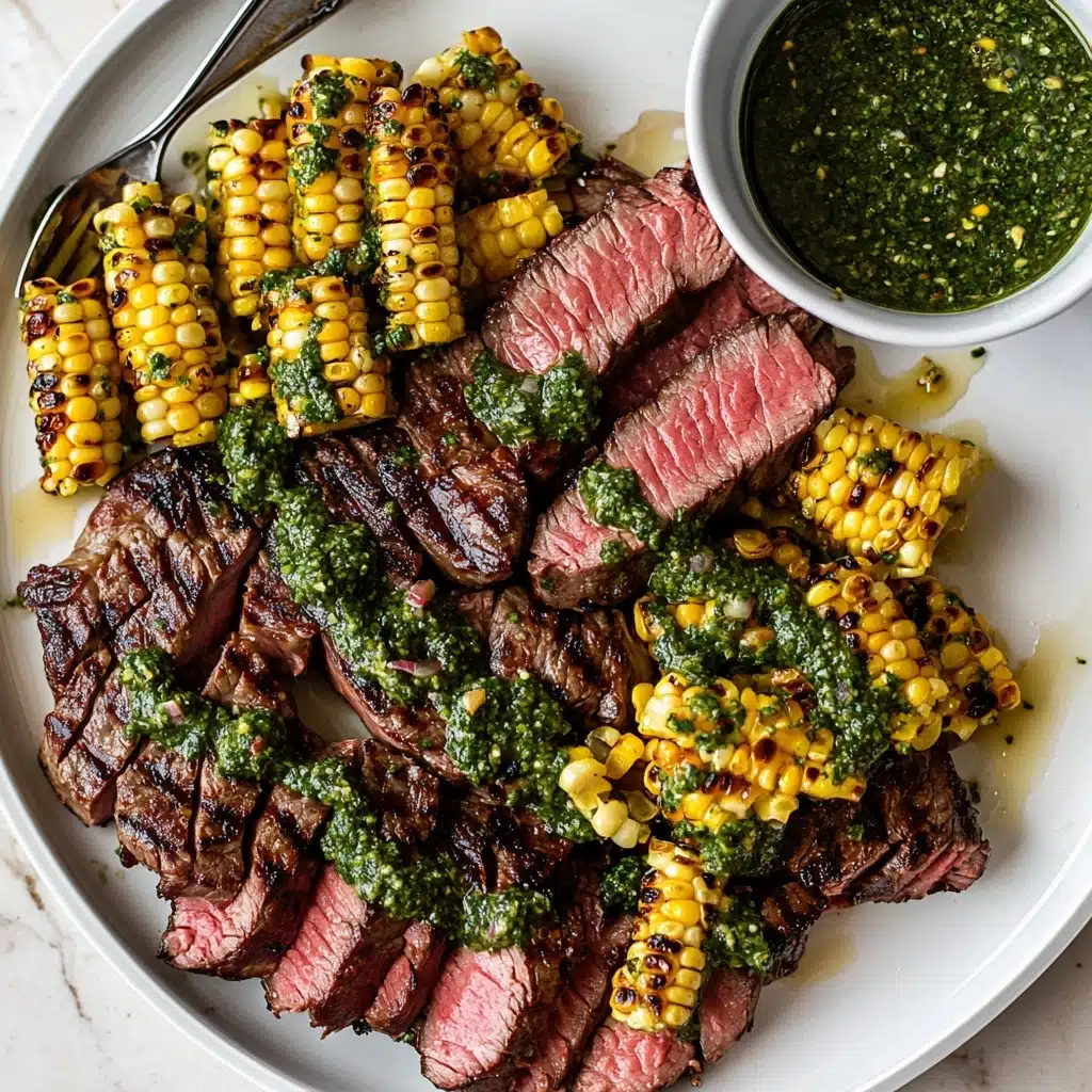 Grilled Ribeye with Chimichurri Sauce Recipe - Recipe Image