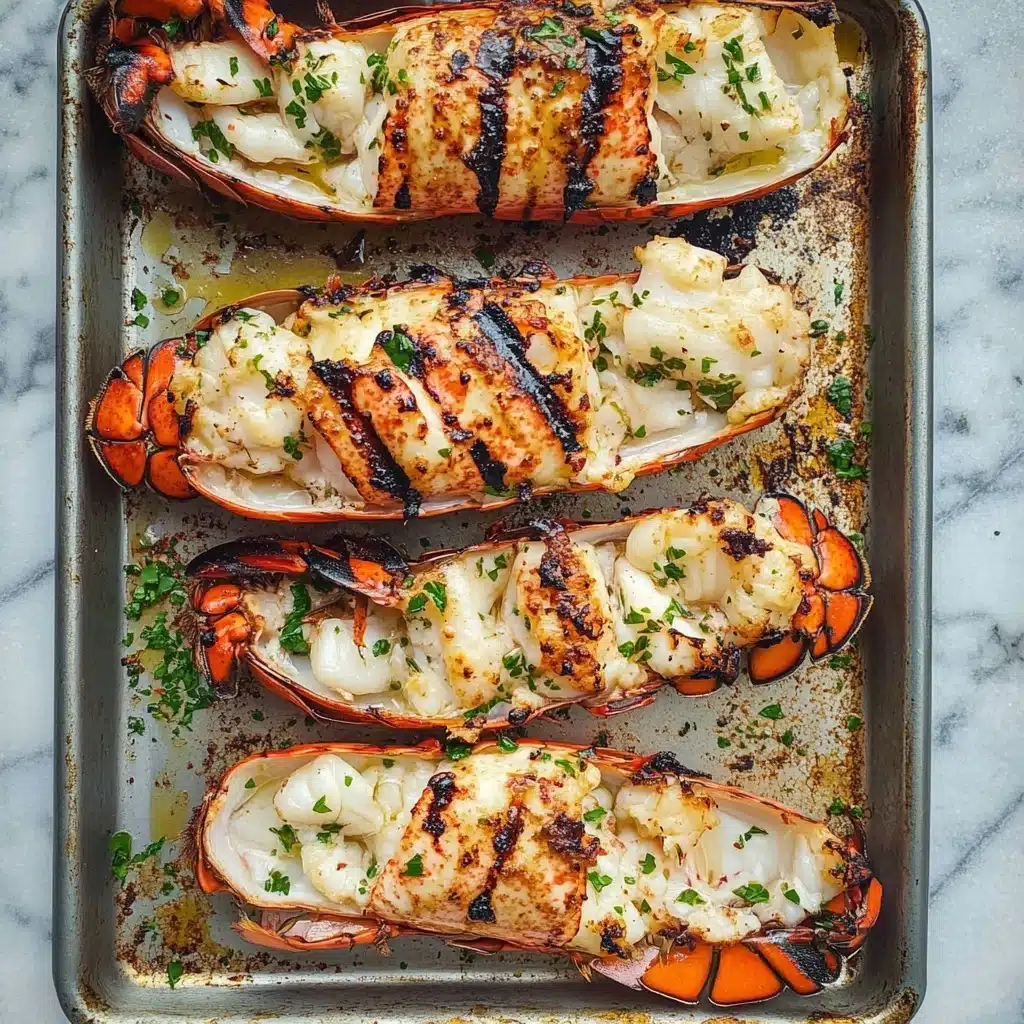 Grilled Lobster Tail with Garlic Butter Recipe - Recipe Image