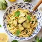 Lemon Butter Artichoke Pasta Recipe
