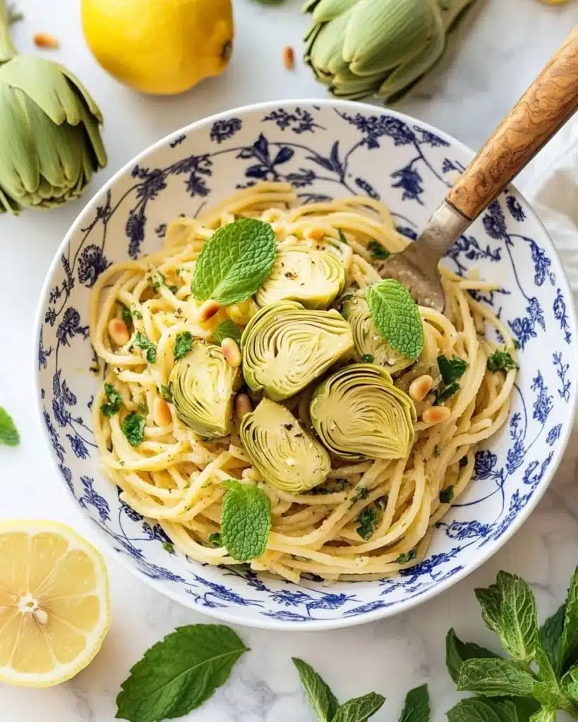 Lemon Butter Artichoke Pasta Recipe