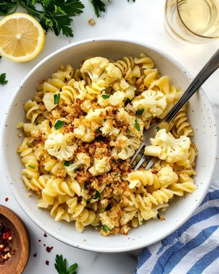 Roasted Cauliflower Pasta Recipe