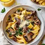 Creamy Mushroom Pappardelle Pasta Recipe