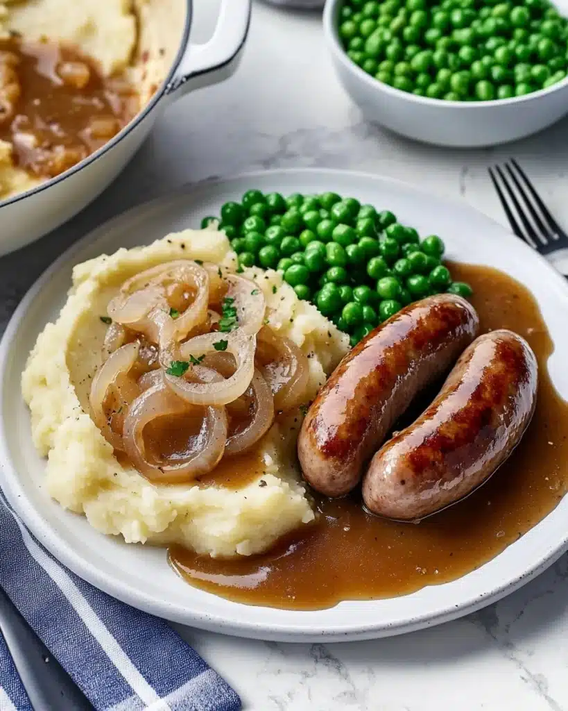 Sausage and Mash with Onion Gravy Recipe