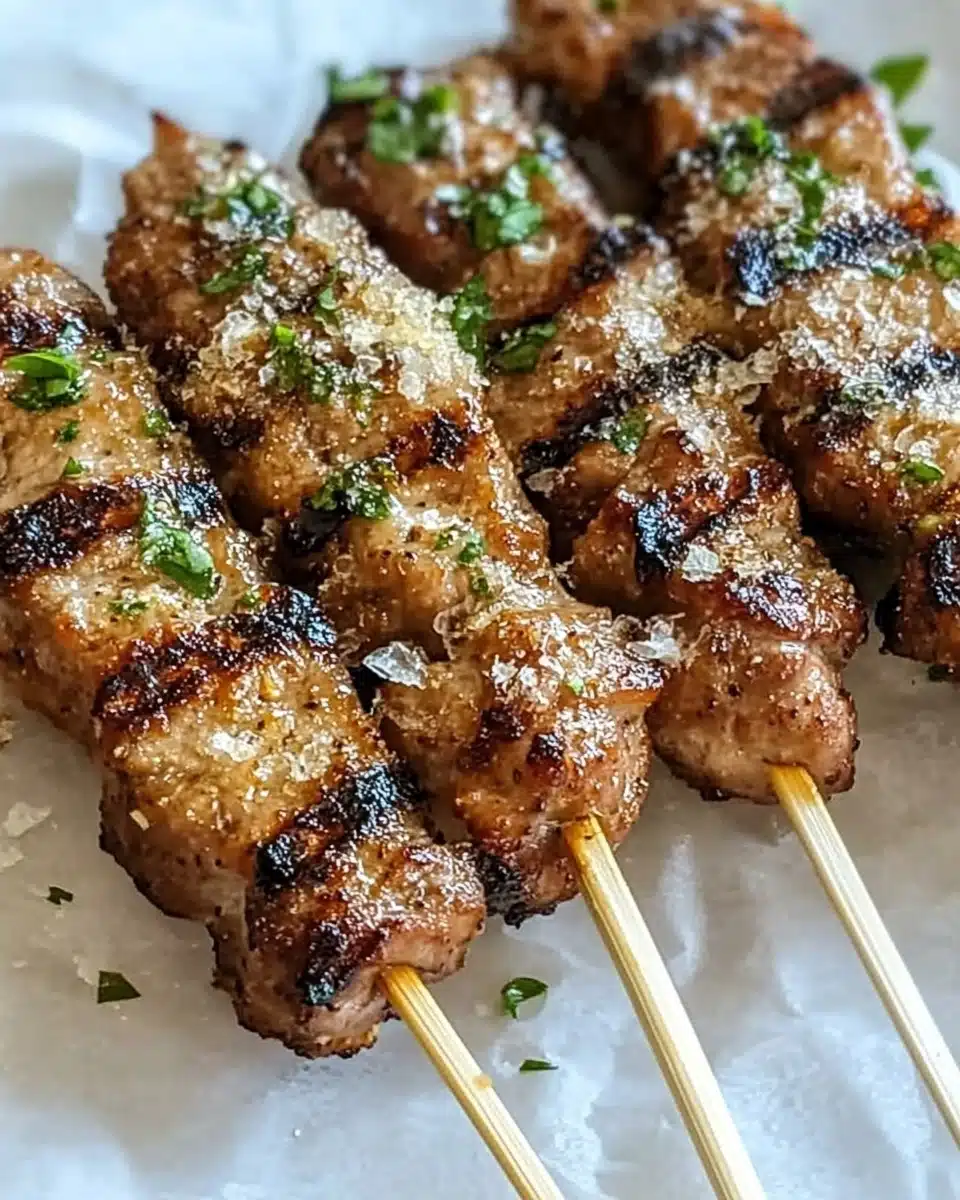 Ranch Garlic Parmesan Chicken Skewers Recipe