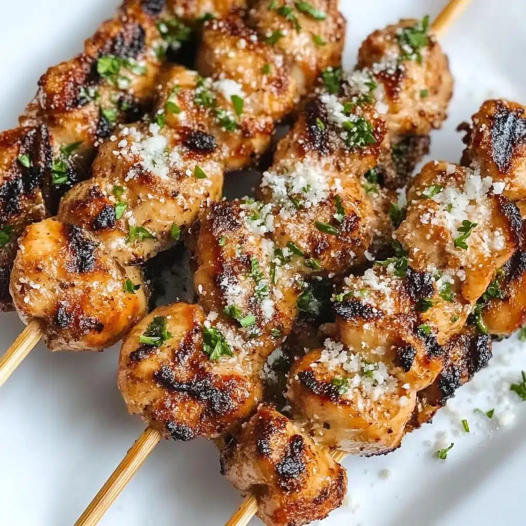 Ranch Garlic Parmesan Chicken Skewers Recipe - Recipe Image