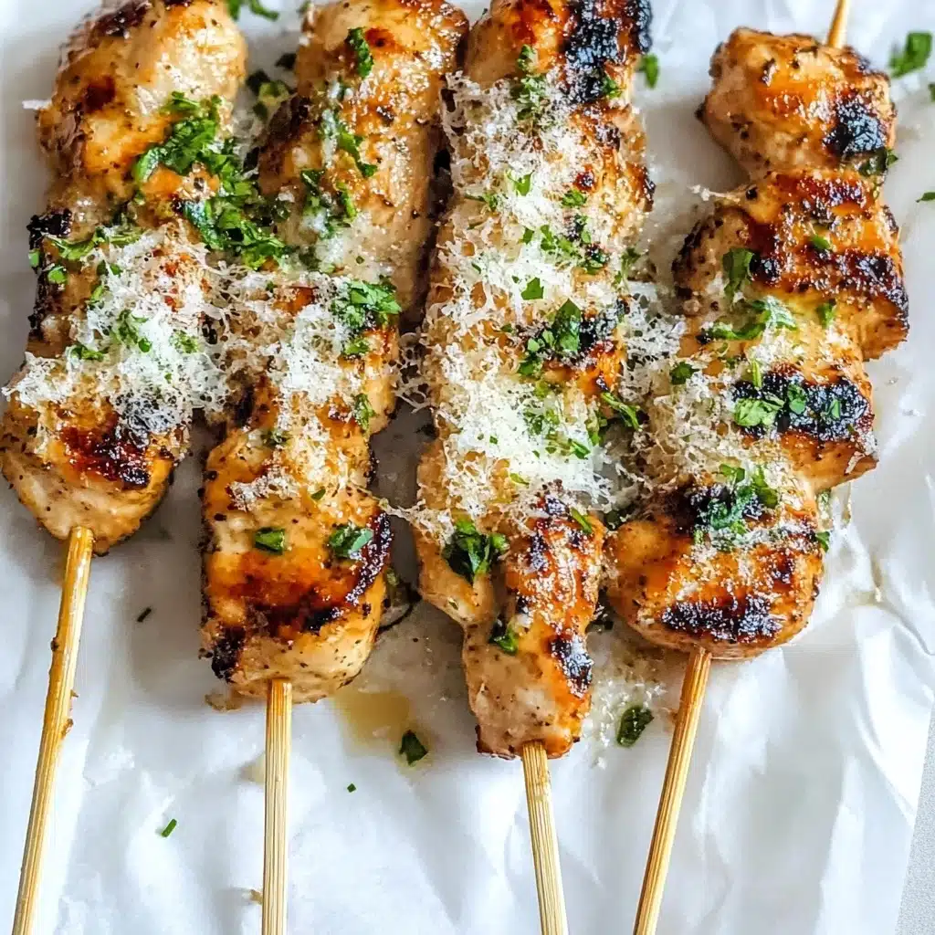 Ranch Garlic Parmesan Chicken Skewers Recipe - Recipe Image