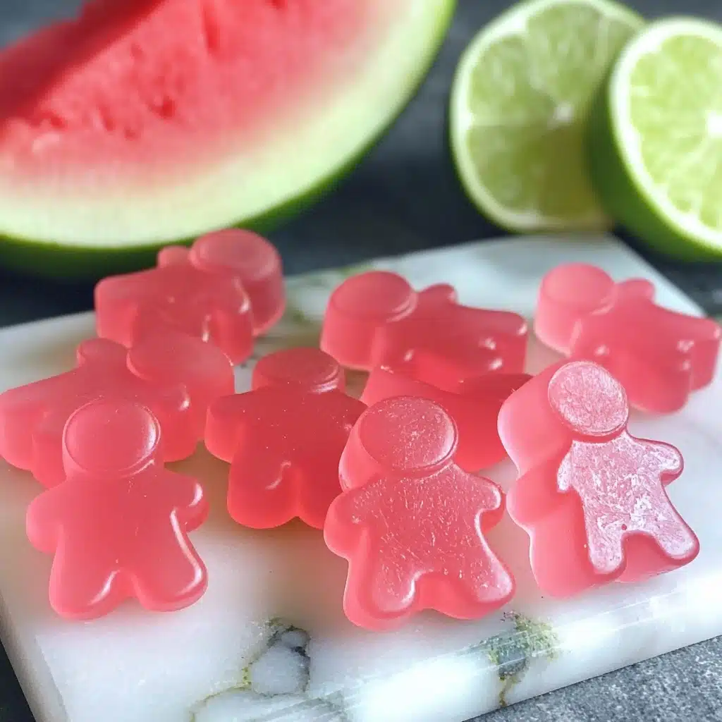 Homemade Sour Watermelon Gummies Recipe - Recipe Image