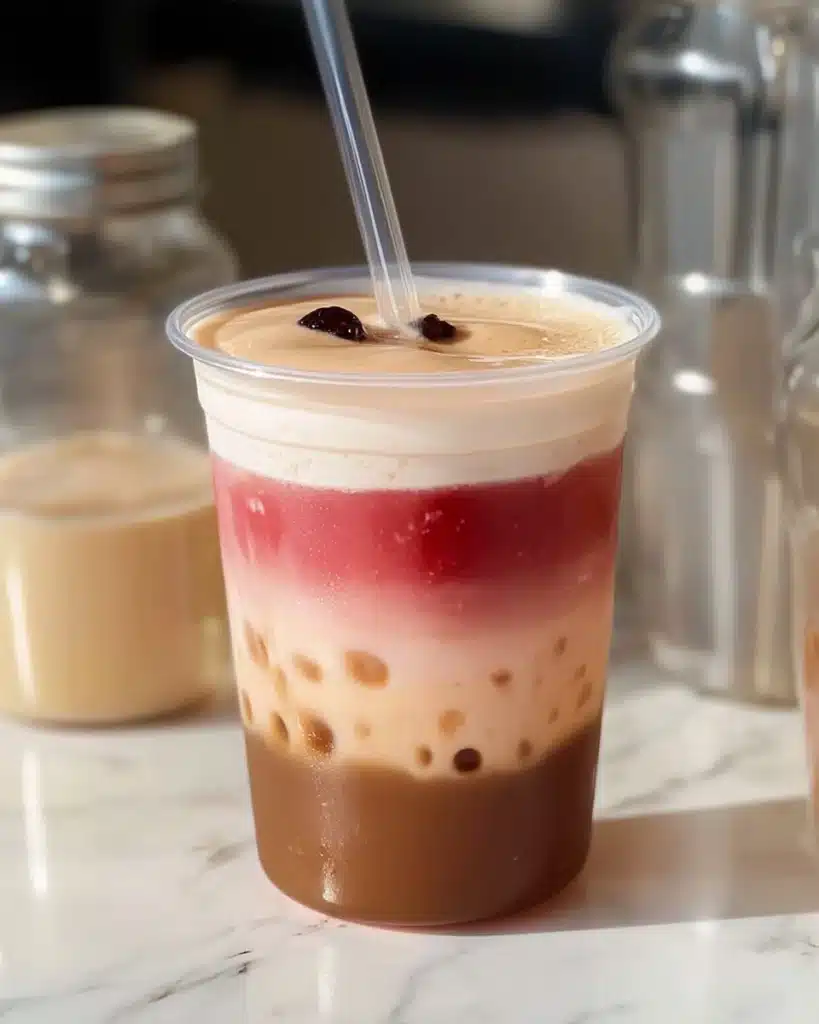 Cherry Vanilla Iced Latte Recipe