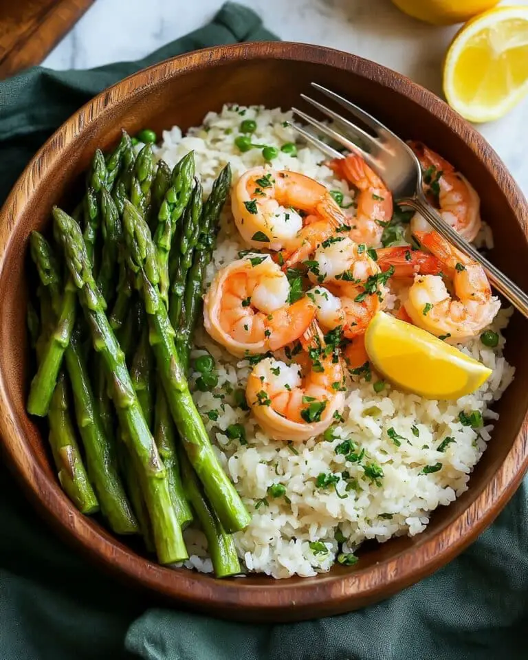 Lemon Garlic Shrimp and Parmesan Rice One Pot Recipe