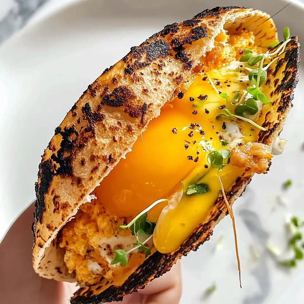 Viral Fried Egg Taco with Crispy Cheddar Cheese Recipe - Recipe Image