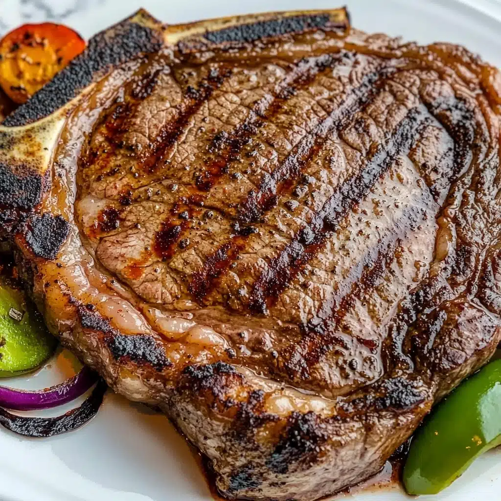 Perfect Grilled Ribeye Steaks with Basil Garlic Butter Recipe - Recipe Image