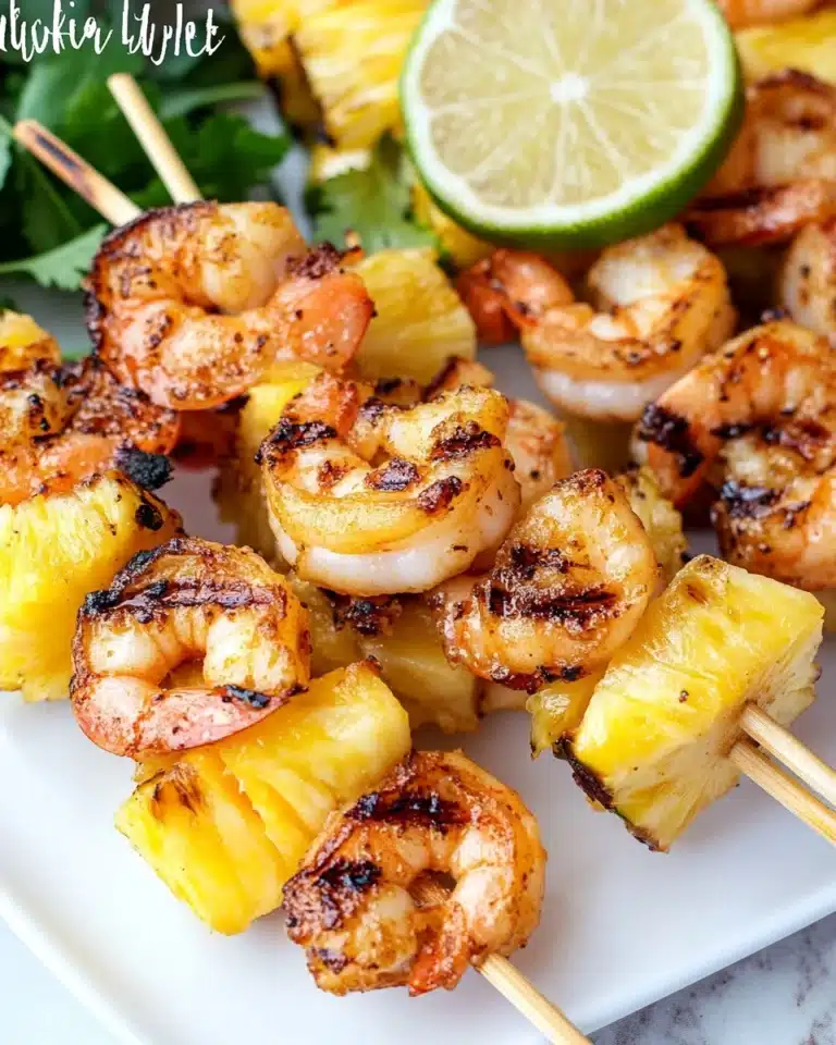 Shrimp and Pineapple Skewers Recipe