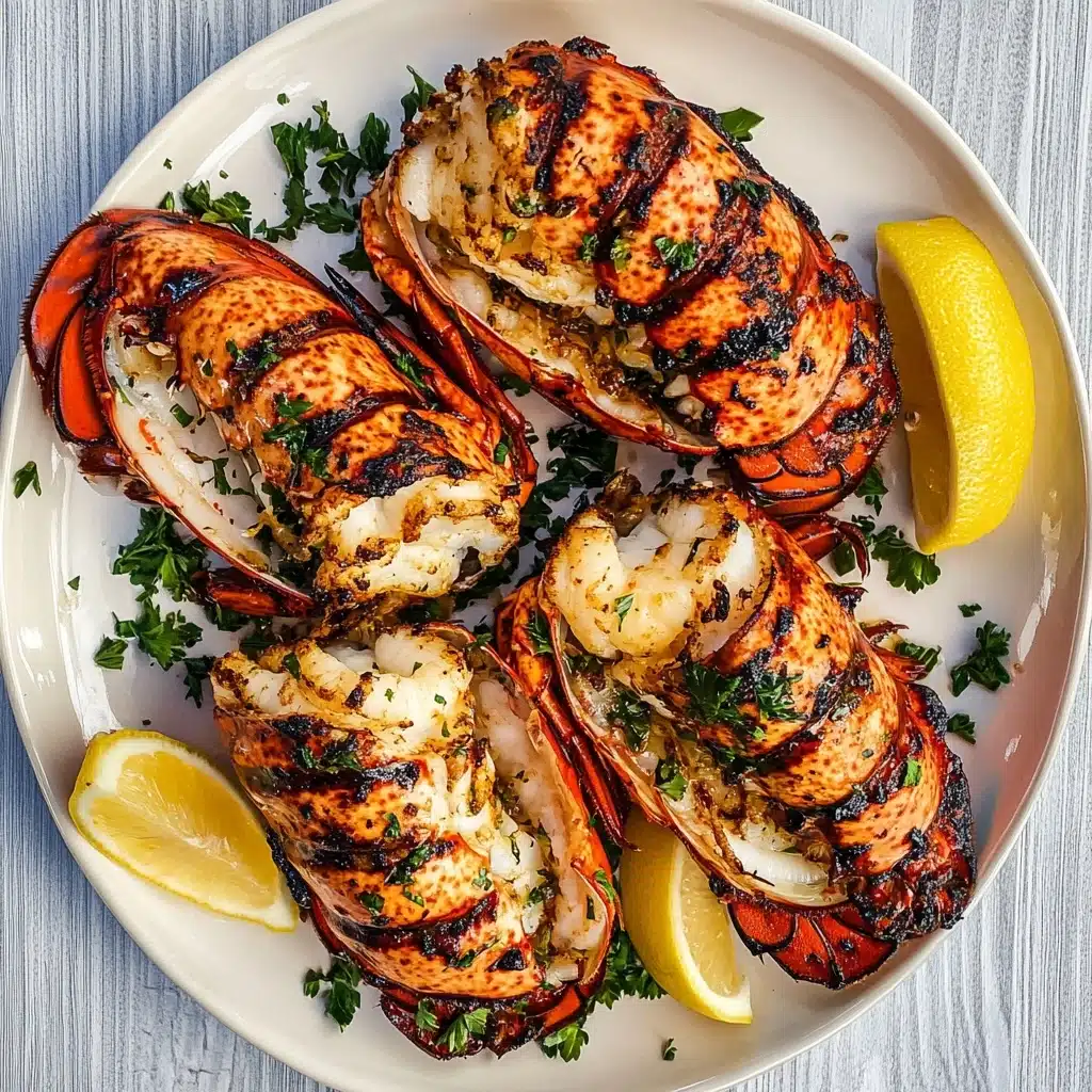 Grilled Lobster Tail with Garlic Butter Recipe - Recipe Image