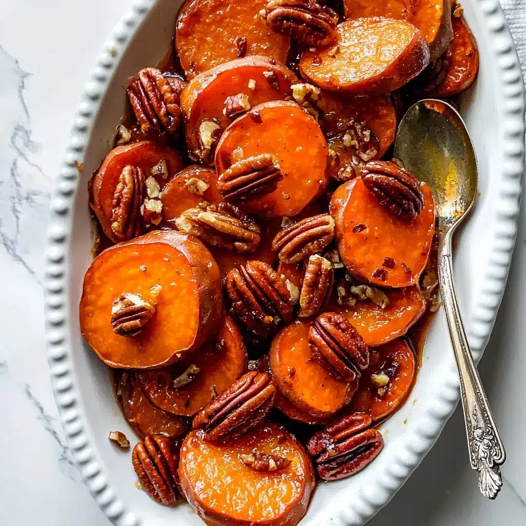 Maple-Pecan Roasted Sweet Potatoes Recipe - Recipe Image