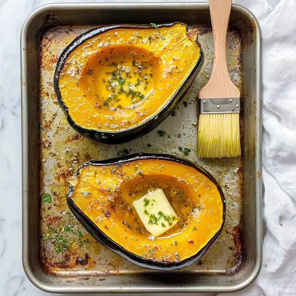 Roasted Acorn Squash with Maple Butter Recipe - Recipe Image