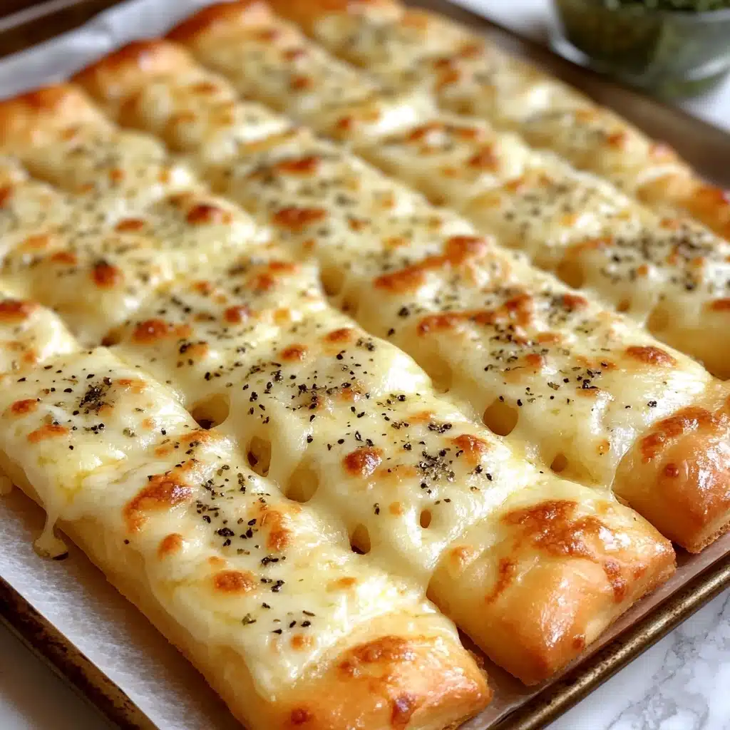 Homemade Cheesy Breadsticks Recipe - Recipe Image