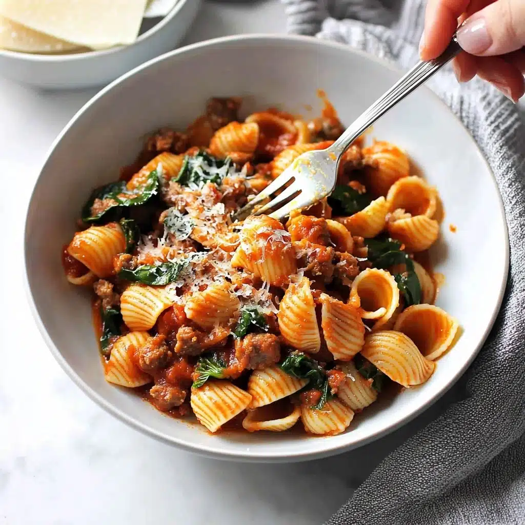 One Pot Sausage Pasta Recipe - Recipe Image