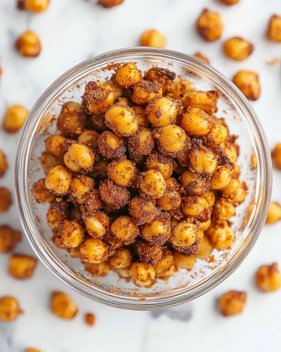 Crispy BBQ Roasted Chickpeas Recipe