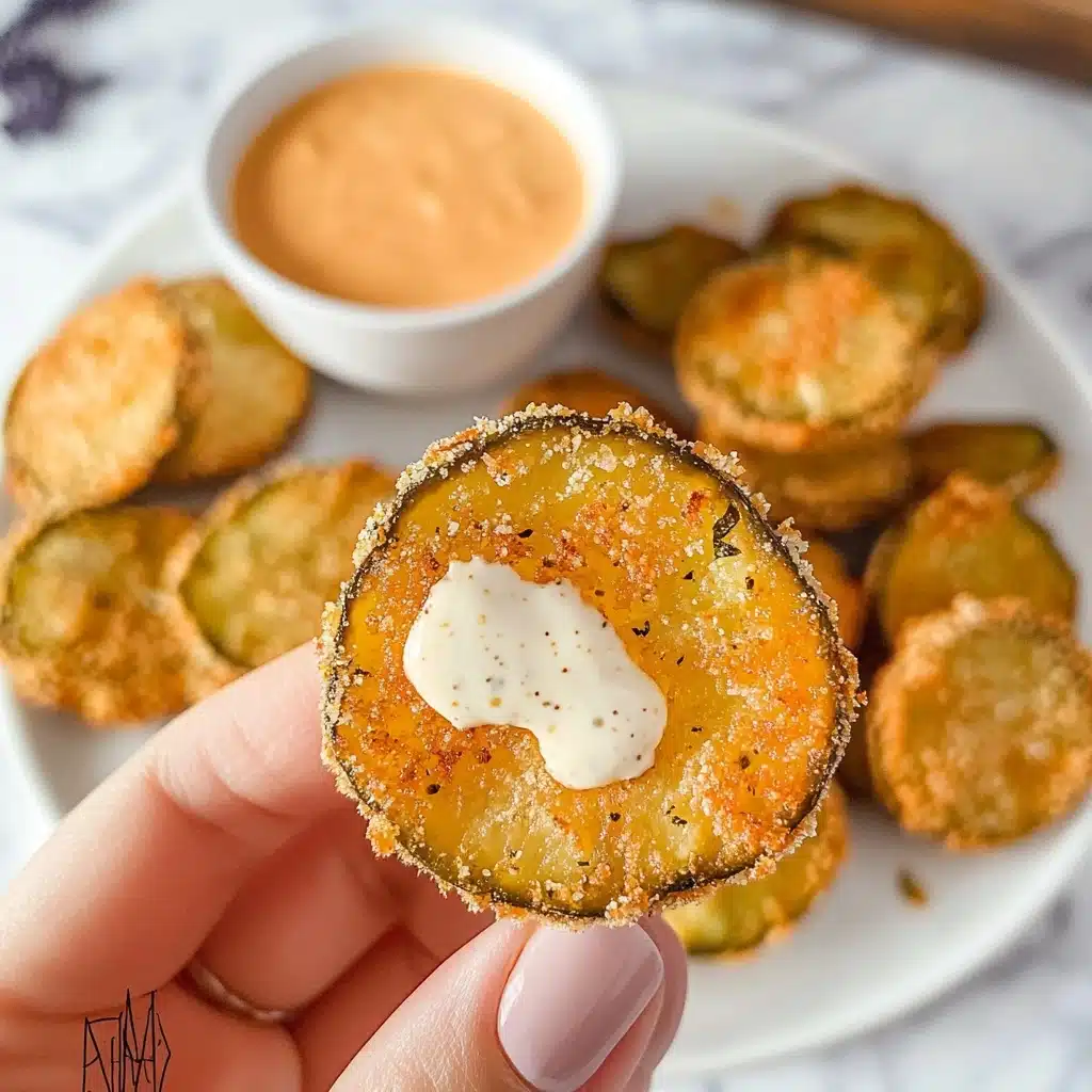 Air Fryer Fried Pickles Texas Road House Copy Cat Recipe - Recipe Image