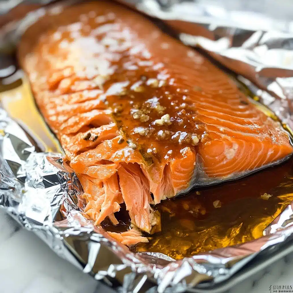 Honey Garlic Salmon in Foil (Oven or Grill) Recipe - Recipe Image