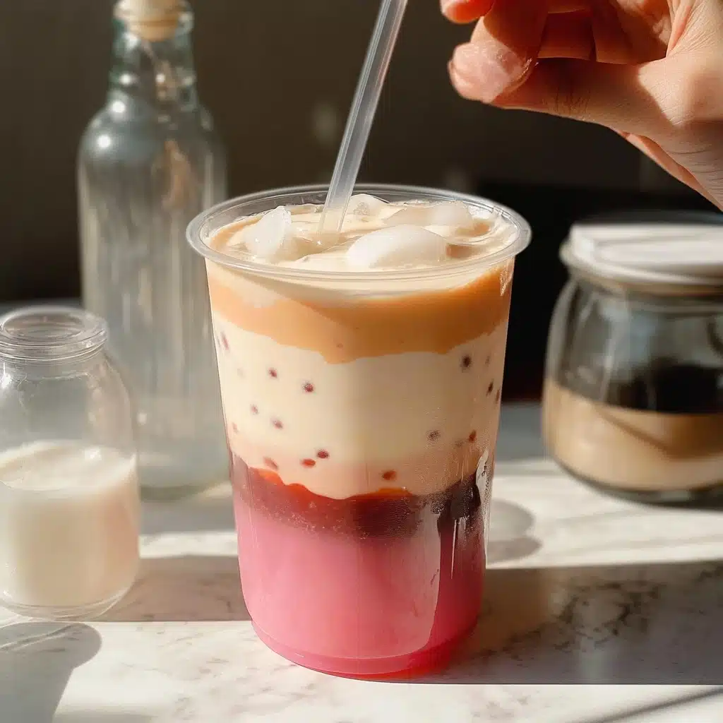Cherry Vanilla Iced Latte Recipe - Recipe Image