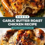 Garlic Butter Crispy Roast Chicken Recipe