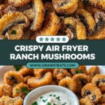 Air Fryer Ranch Mushrooms Recipe