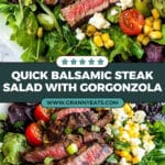 Balsamic Steak Gorgonzola Salad Recipe