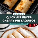 Air Fryer Cherry Pie Taquitos Recipe