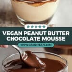 Vegan Peanut Butter Mousse with Chocolate Ganache Recipe