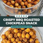 Crispy BBQ Roasted Chickpeas Recipe