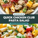 Chicken Club Pasta Salad Recipe