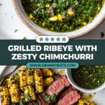 Grilled Ribeye with Chimichurri Sauce Recipe