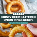Beer Battered Onion Rings (with Red Pepper Aioli) Recipe