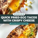 Viral Fried Egg Taco with Crispy Cheddar Cheese Recipe