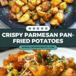 Pan-Fried Parmesan Potatoes Recipe