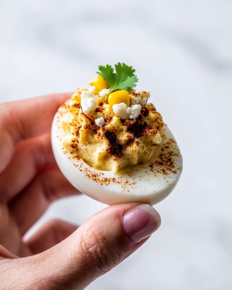Mexican Street Corn Deviled Eggs Recipe