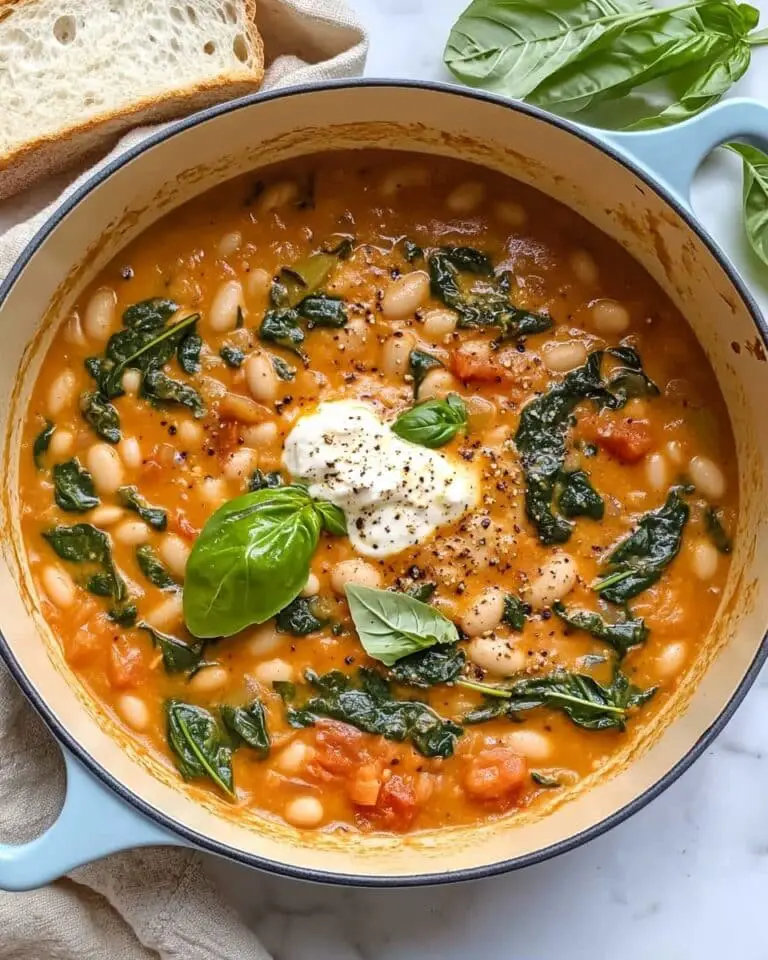 Creamy Tuscan White Bean Skillet Recipe
