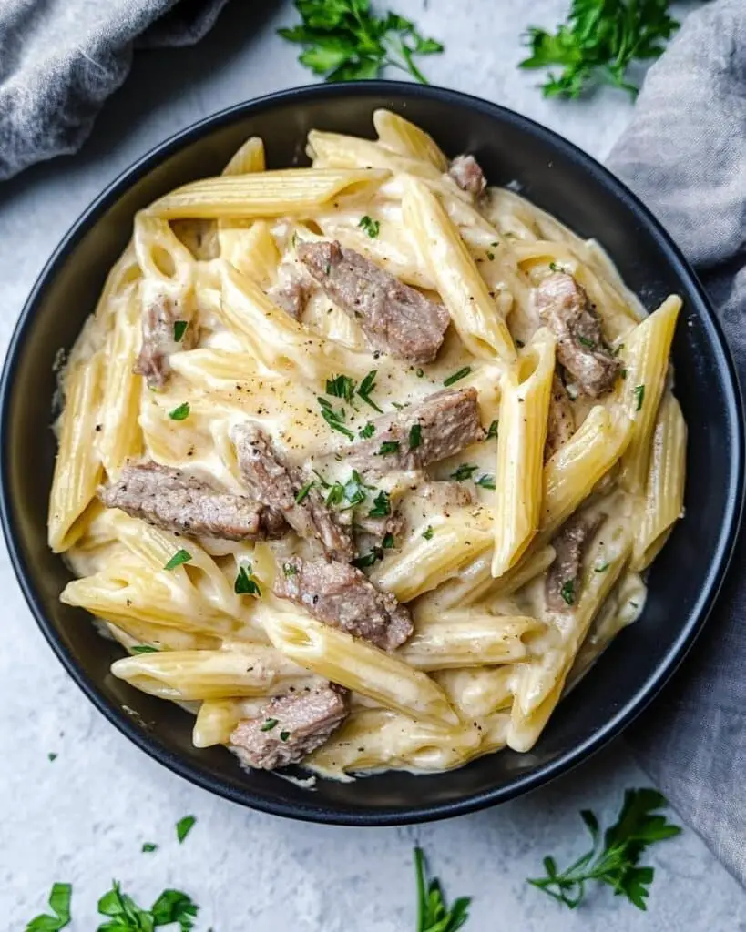 Creamy Steak Pasta Recipe