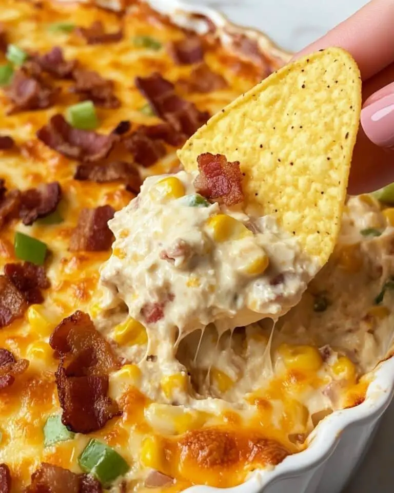 Cheesy Bacon and Corn Dip Recipe