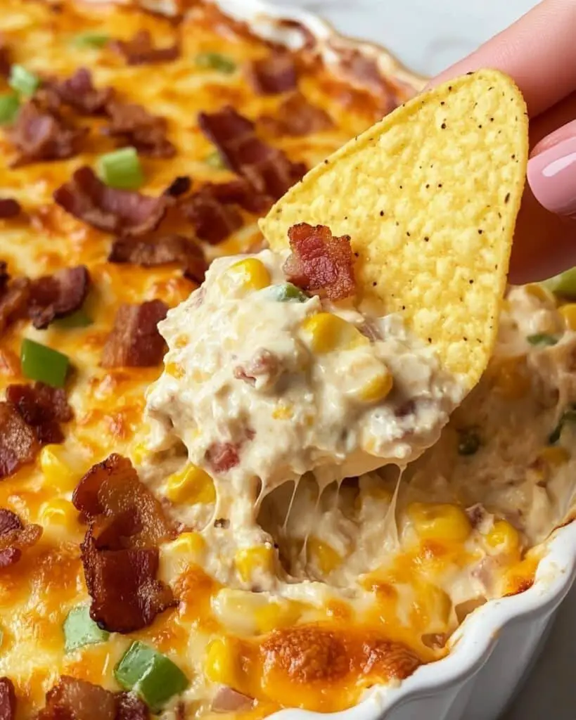 Cheesy Bacon and Corn Dip Recipe