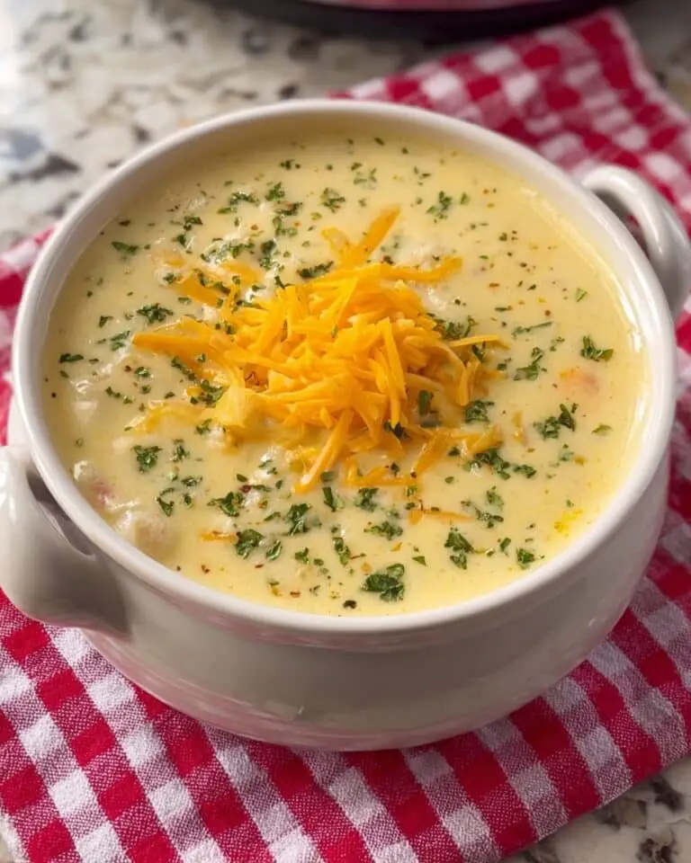 Slow Cooker Cheesy Ham and Potato Soup Recipe