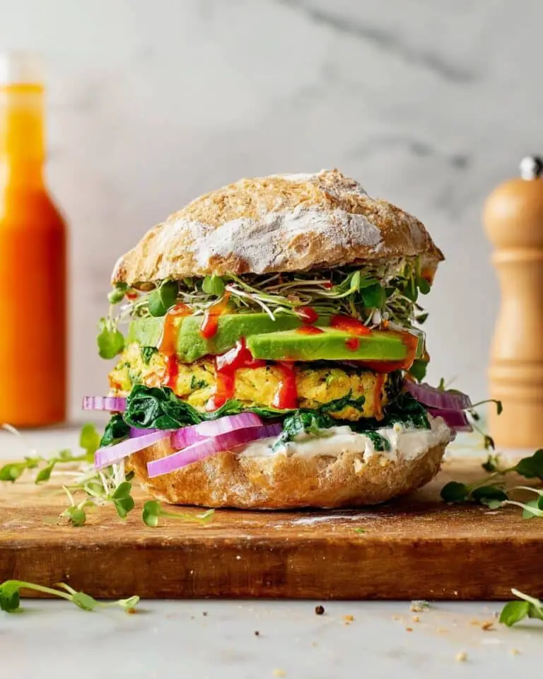 Vegetable Omelet Breakfast Sandwich with Goat Cheese Spread Recipe