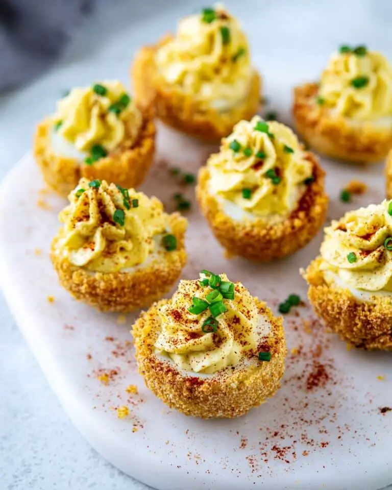 Air Fryer Fried Deviled Eggs Recipe